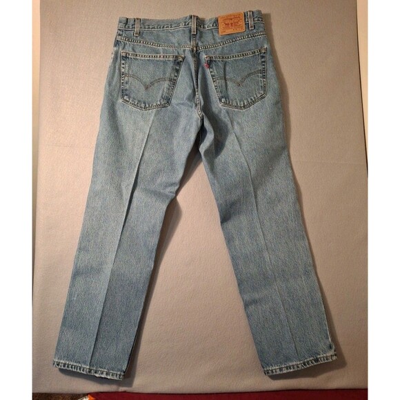 Vintage Levi's 505 Regular Fit Straight Leg Jeans Men's 38/30 Blue 1999 90s - Picture 13 of 15